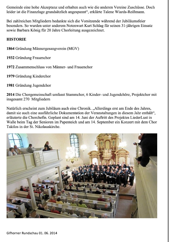 Chorgemeinschaft feierte grosses Jubilaeum Seite2